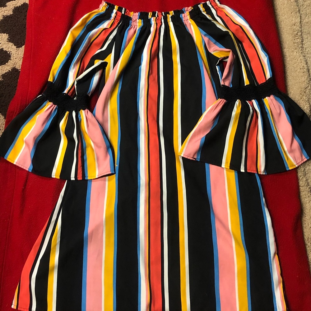 A multi color light weight dress